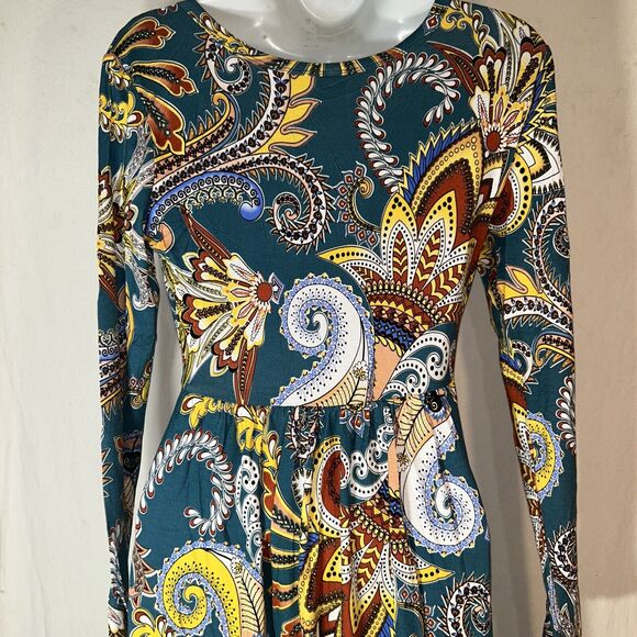 EUOVMY Women's Long Sleeve Loose Maxi Dresses Casual Long Dresses With Pockets S - Picture 3 of 6